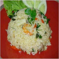ข้าวผัดแกงเขียวหวานซีฟู้ด